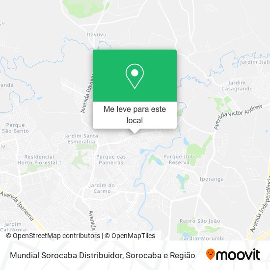 Mundial Sorocaba Distribuidor mapa