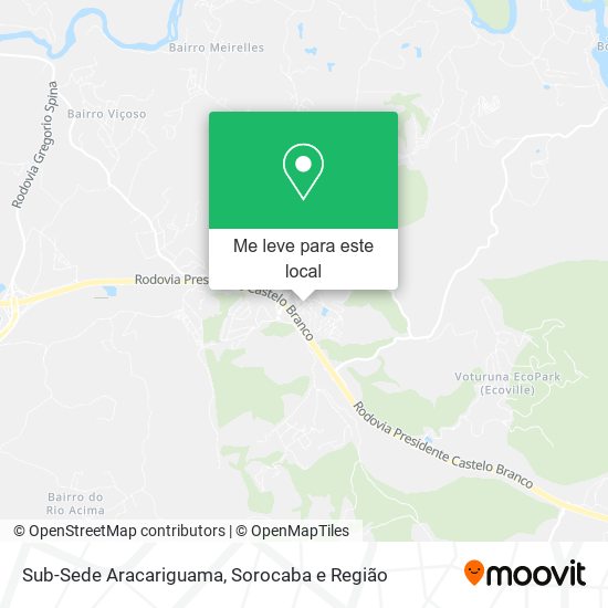 Sub-Sede Aracariguama mapa
