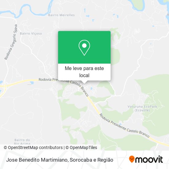 Jose Benedito Martimiano mapa