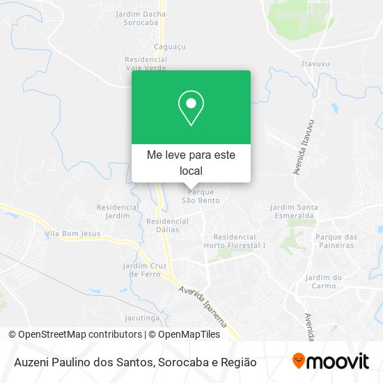 Auzeni Paulino dos Santos mapa