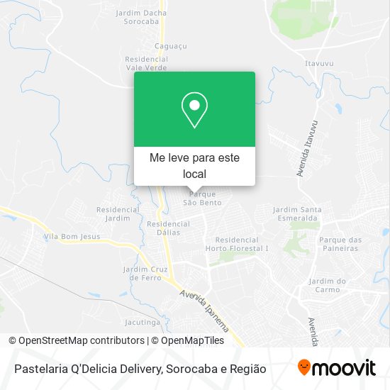 Pastelaria Q'Delicia Delivery mapa