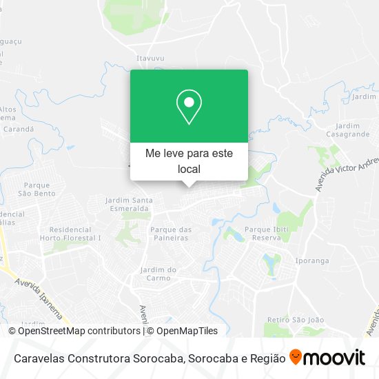 Caravelas Construtora Sorocaba mapa