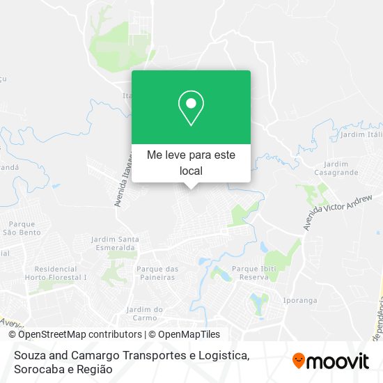 Souza and Camargo Transportes e Logistica mapa