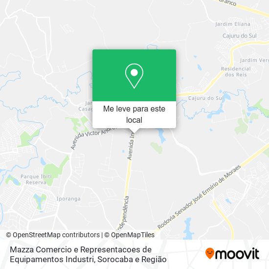 Mazza Comercio e Representacoes de Equipamentos Industri mapa