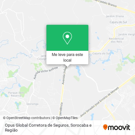 Opus Global Corretora de Seguros mapa