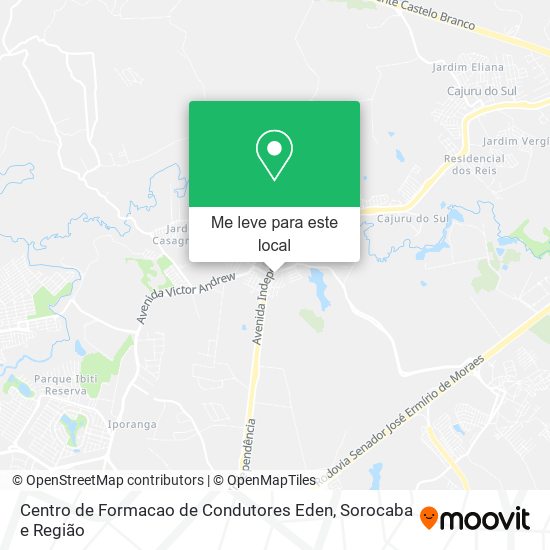 Centro de Formacao de Condutores Eden mapa