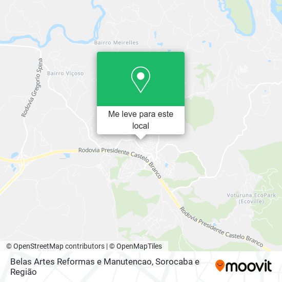 Belas Artes Reformas e Manutencao mapa