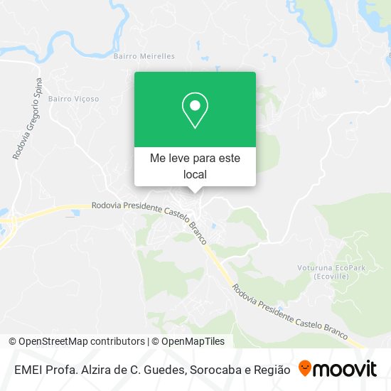 EMEI Profa. Alzira de C. Guedes mapa