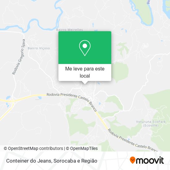 Conteiner do Jeans mapa