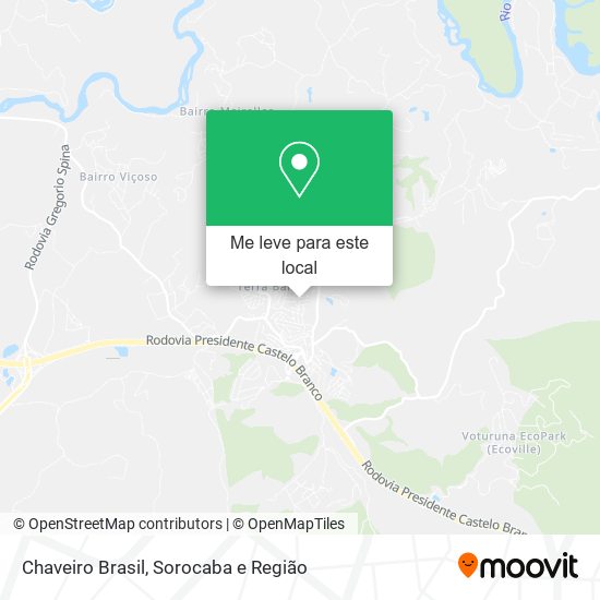 Chaveiro Brasil mapa