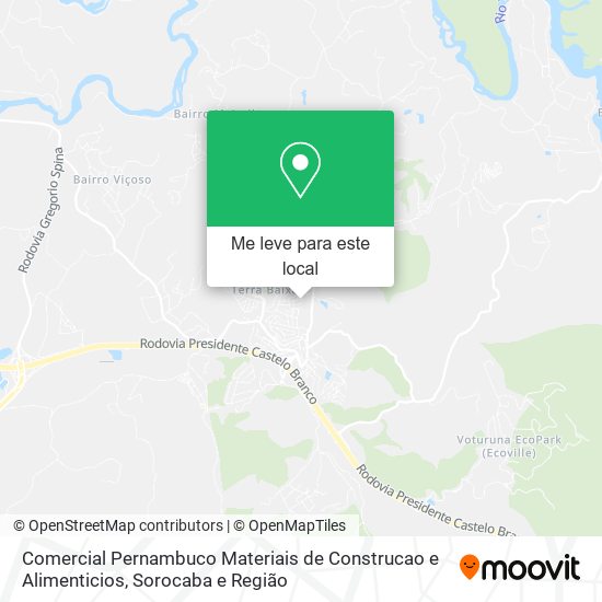 Comercial Pernambuco Materiais de Construcao e Alimenticios mapa