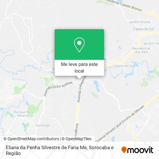 Eliana da Penha Silvestre de Faria Me mapa