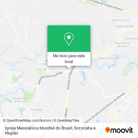 Igreja Messiânica Mundial do Brasil mapa