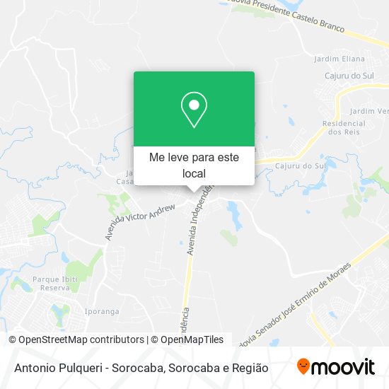 Antonio Pulqueri - Sorocaba mapa