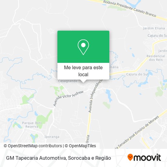 GM Tapecaria Automotiva mapa