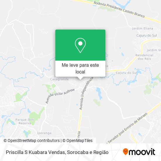 Priscilla S Kuabara Vendas mapa