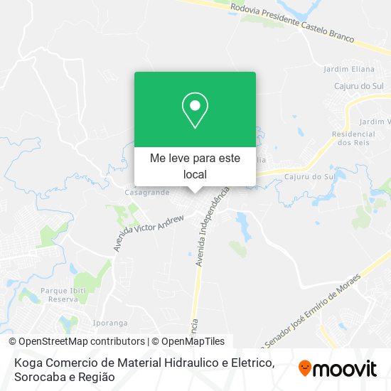 Koga Comercio de Material Hidraulico e Eletrico mapa