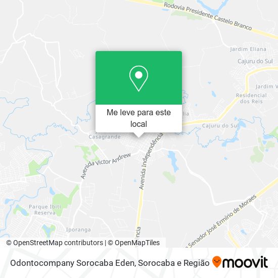 Odontocompany Sorocaba Eden mapa