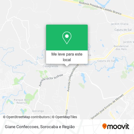 Giane Confeccoes mapa
