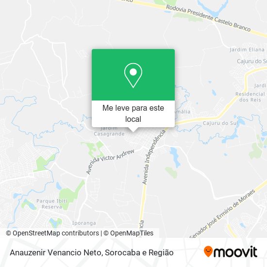 Anauzenir Venancio Neto mapa