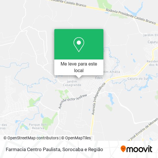 Farmacia Centro Paulista mapa