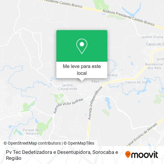 Pv Tec Dedetizadora e Desentupidora mapa