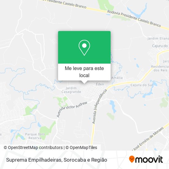 Suprema Empilhadeiras mapa