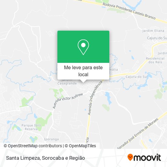 Santa Limpeza mapa