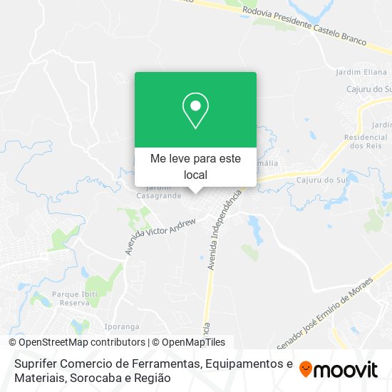 Suprifer Comercio de Ferramentas, Equipamentos e Materiais mapa