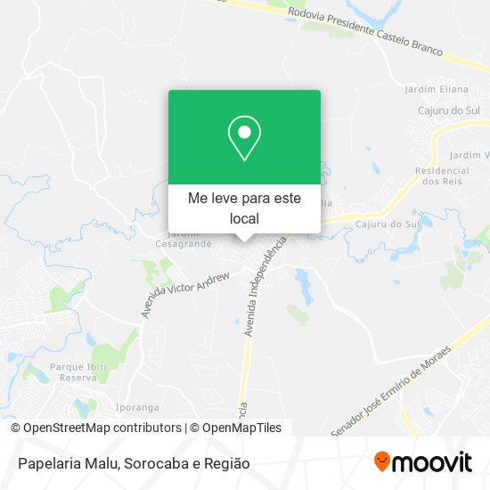 Papelaria Malu mapa