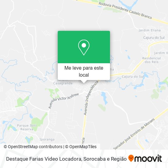 Destaque Farias Video Locadora mapa