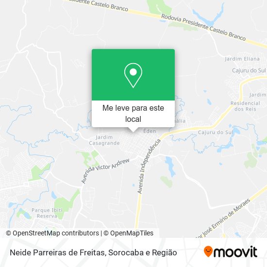 Neide Parreiras de Freitas mapa