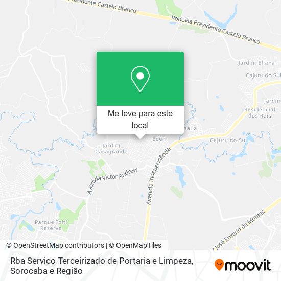 Rba Servico Terceirizado de Portaria e Limpeza mapa