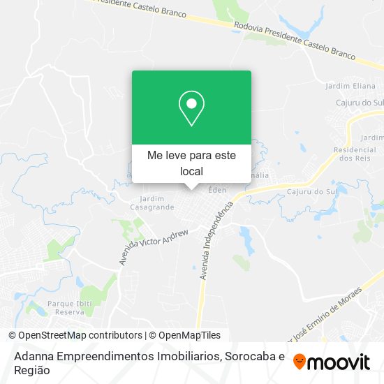 Adanna Empreendimentos Imobiliarios mapa