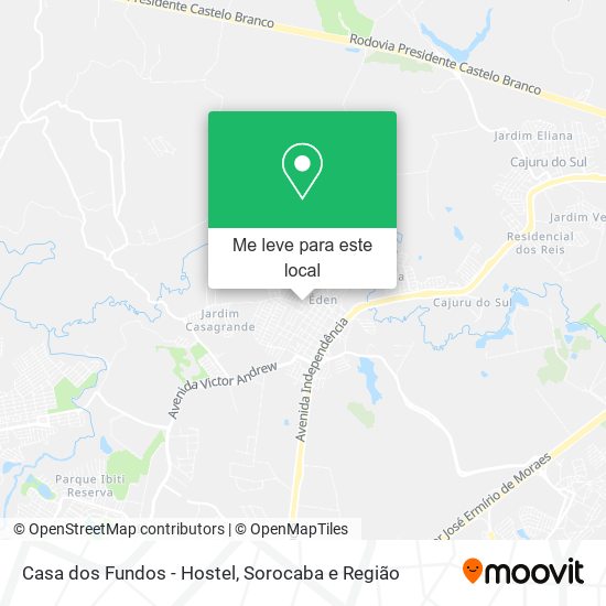 Casa dos Fundos - Hostel mapa