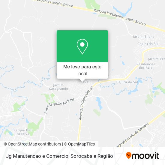 Jg Manutencao e Comercio mapa