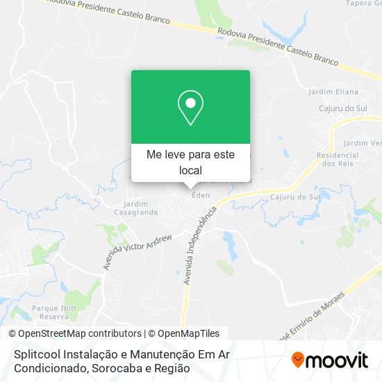 Splitcool Instalação e Manutenção Em Ar Condicionado mapa