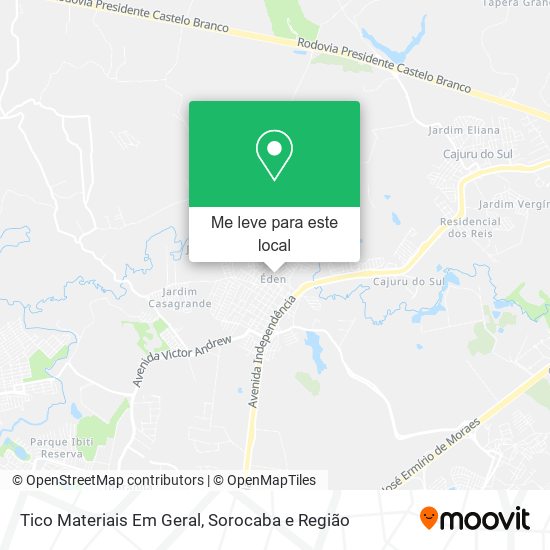 Tico Materiais Em Geral mapa