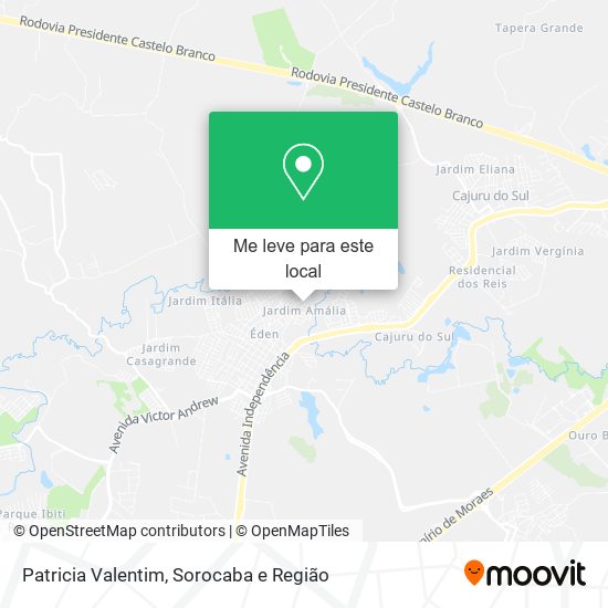 Patricia Valentim mapa