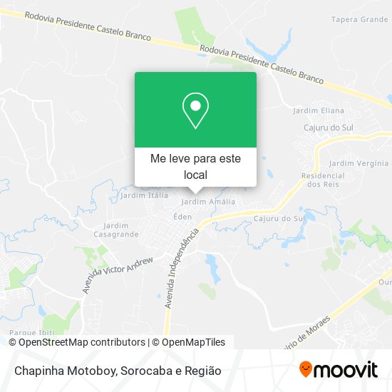Chapinha Motoboy mapa