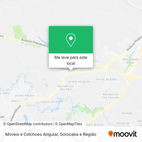 Moveis e Colchoes Angular mapa