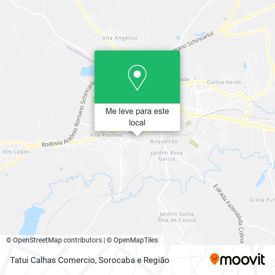 Tatui Calhas Comercio mapa
