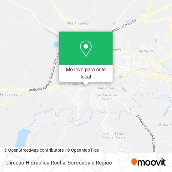 Direção Hidráulica Rocha mapa