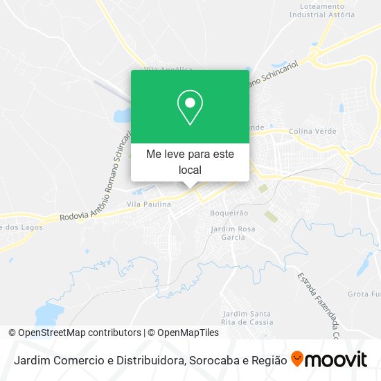 Jardim Comercio e Distribuidora mapa