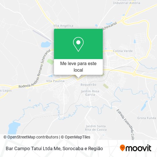 Bar Campo Tatuí Ltda Me mapa