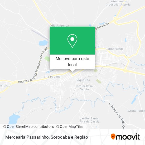 Mercearia Passarinho mapa