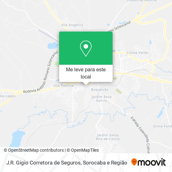 J.R. Gigio Corretora de Seguros mapa