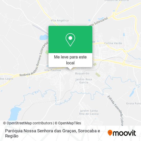 Paróquia Nossa Senhora das Graças mapa