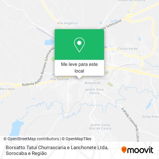 Borsatto Tatuí Churrascaria e Lanchonete Ltda mapa