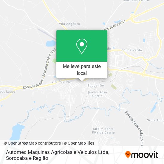 Automec Maquinas Agricolas e Veiculos Ltda mapa